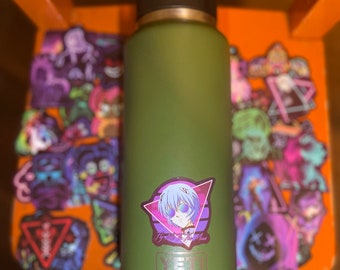 Neon Style Anime Stickers set of 10