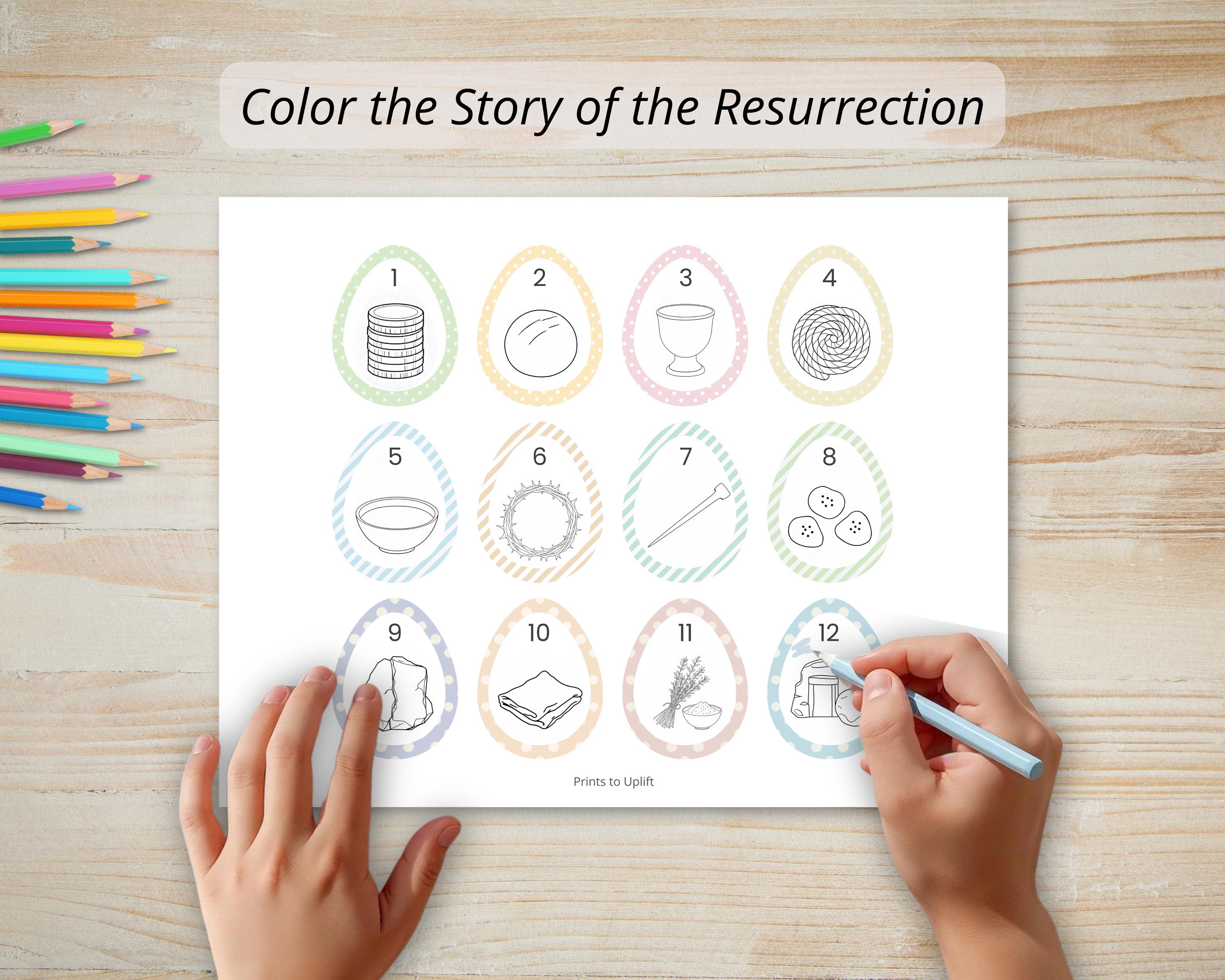 Printable Resurrection Eggs | Christian Easter Story for Kids | Holy ...
