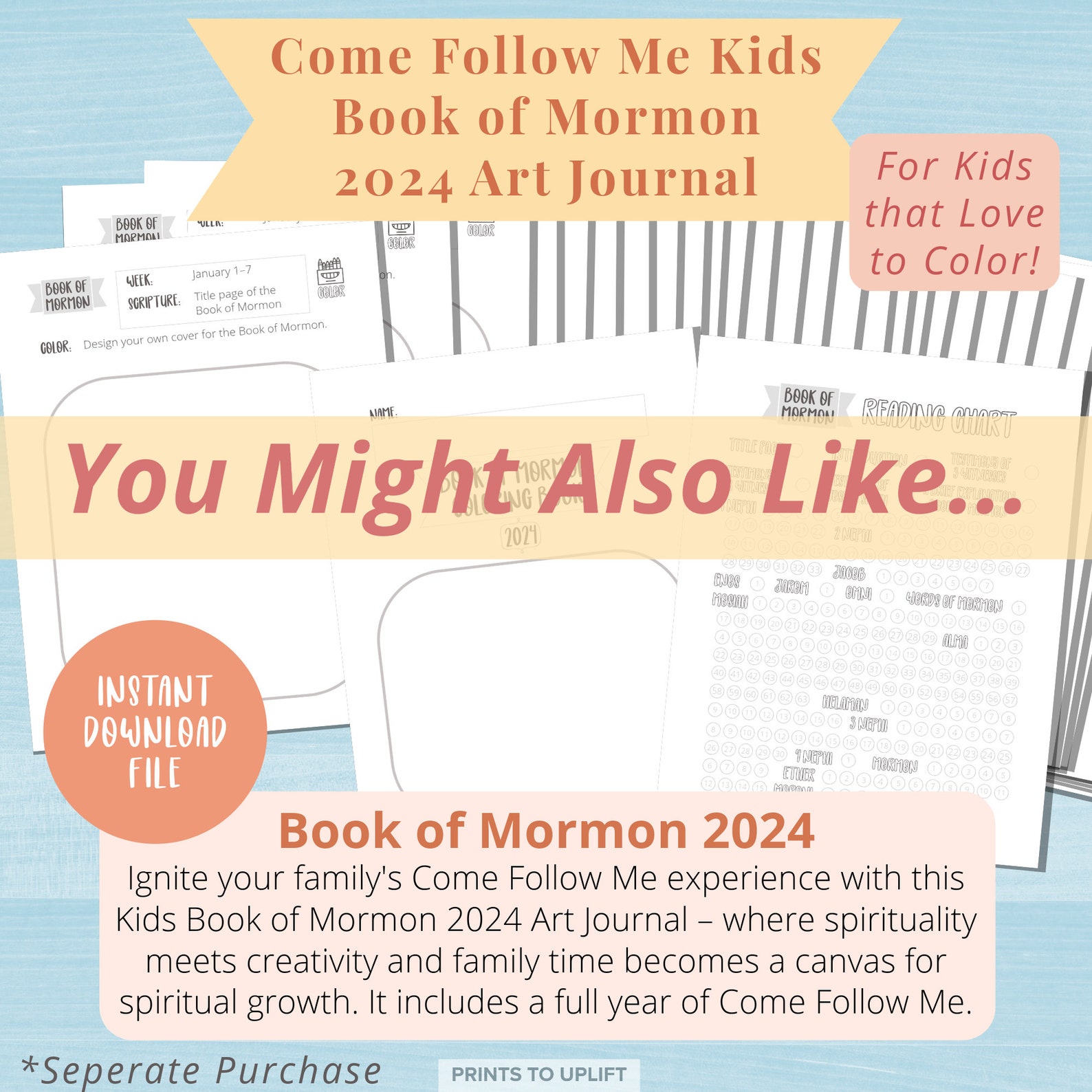 Come Follow Me Youth Lesson Planner 2024 Book of Mormon Young Women