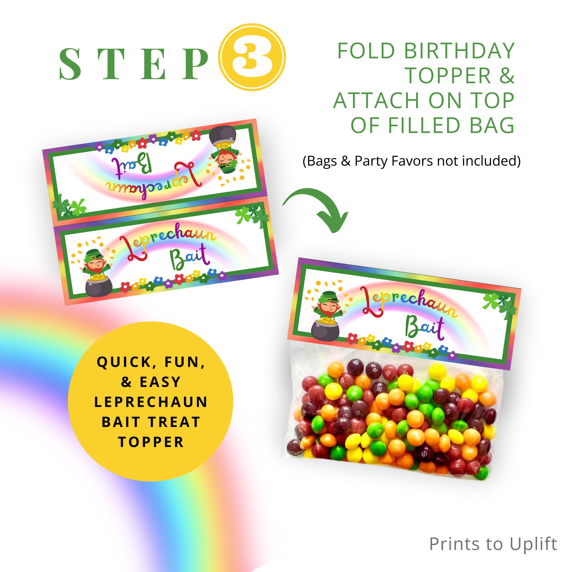 Leprechaun Bait Treat Bag Topper, Fun for Saint Patrick's Day ...