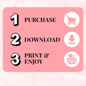 How to use Mother’s Day printable conversation game showing three simple steps: purchase, download, and print. Easy no-prep activity for families looking for a meaningful and interactive Mother’s Day experience. Instant download printable PDF game.