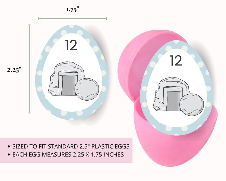 Printable Resurrection Eggs | Christian Easter Story for Kids | Holy ...