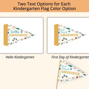 Kindergarten School Flags and Signs | 2024 School Year | First Day of ...