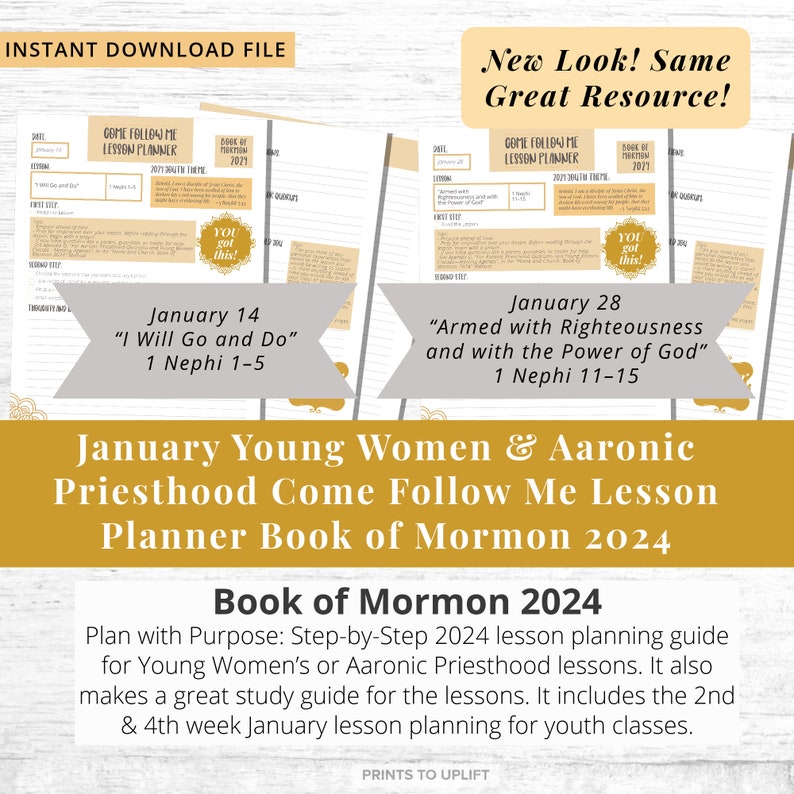 Come Follow Me January Young Women and Aaronic Priesthood Lesson