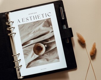Aesthetic  Minimal Planner Coffee  Dashboard | A5 Planner Dashboards |Planner Inserts | Divider|| Filofax |Kikki K | Coffee Dashboard