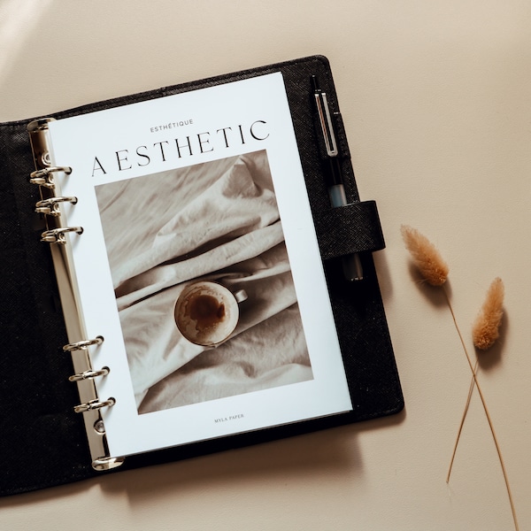 Aesthetic  Minimal Planner Coffee  Dashboard | A5 Planner Dashboards |Planner Inserts | Divider|| Filofax |Kikki K | Coffee Dashboard