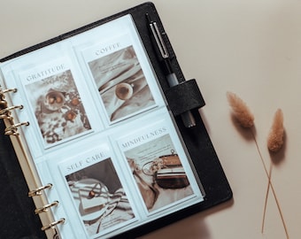 A5 Planner Pockets | 4 Pocket Clear Card Holder | 6 Rings Pocket | 2 Pocket Card Holder | 4 Pockets Holder | Agenda Cards Pocket Holder