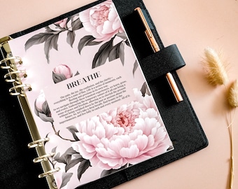 Aesthetic Minimal Planner Dashboard | A5 Planner Dashboards |Planner Inserts | Divider| Quote dashboard | Filofax |Kikki K| Flower Dashboard