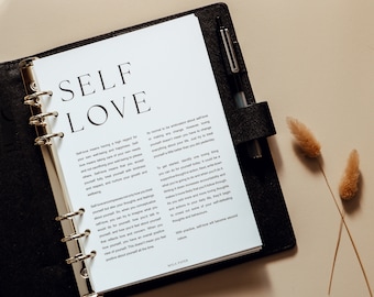 Printed Aesthetic Minimal Planner Dashboard | A5 Planner Dashboards |Planner Inserts | Divider|  Self love dashboard | Filofax |Kikki K