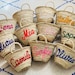 PERSONALIZED BASKET,bridal shower bags,customized straw bags,custom beach bag,straw tote,embroidered bags 