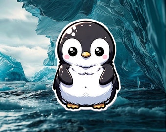 Snowy Charmer - Kawaii Penguin Decal