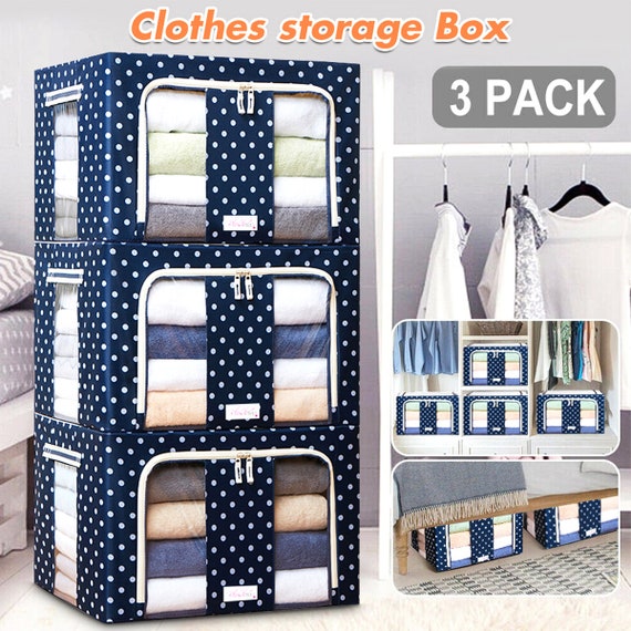 Foldable Storage Bins For Clothes Large Capacity Quilt Blanket