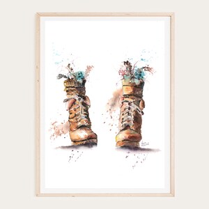 Shoe pair watercolor painting, instant digital download, printable, , wall art, living room, bedroom, , home décor,-KarenMorovichDesigns