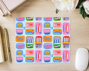 Sardines Mousepad, Sardines, Sardines gift, Mousepads, Girlie gift, Trendy Mousepads