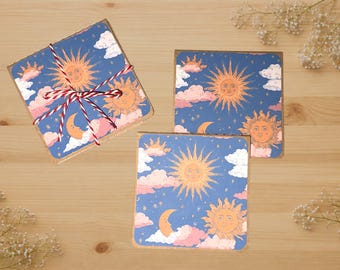 Celestial memo pad, Celestial stationery,Stationery, stationary gift, stationery set,mini memo pad, mini journal, journal gift, mini journal