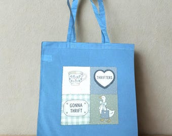 Thifter tote bag, cotton tote, Thrift store tote, thrifting, tote bag, thrifter gift, tote bag gift, thrifting gift, thrifting