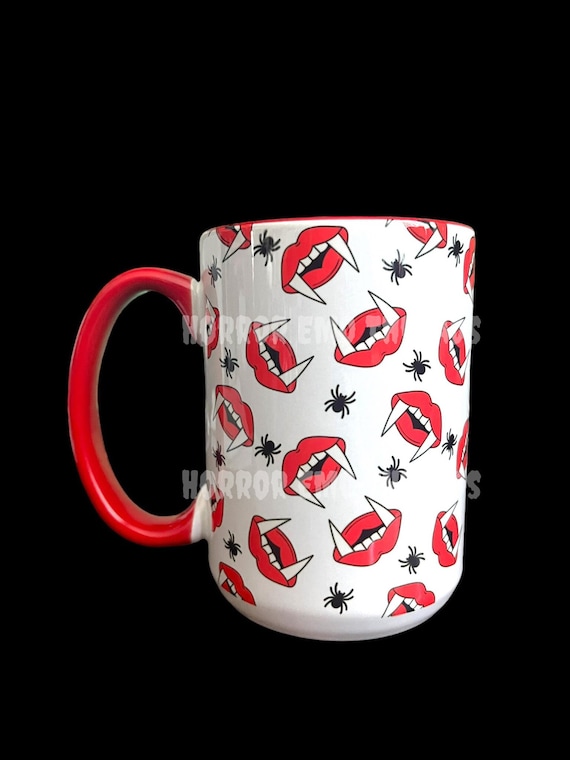 Vampire Mug, Halloween Mug, Spooky Mug, halloween, spooky