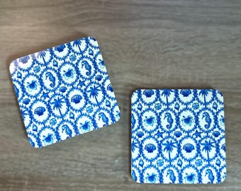 beachy coasters, Ocean coasters, seashell coasters, seahorse coaster, nautical coasters, ocean home decor, beachy gift, beachy decor, beachy