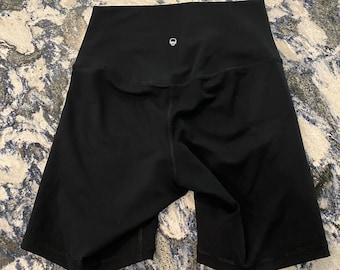 Black 5 Inch High Waist Women's Bike Shorts