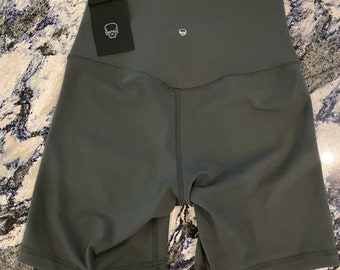 Spruce Green 5 Inch High Waist Women's Bike Shorts