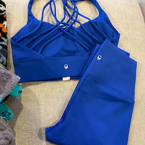 Bold Blue 25&quot; High Waist Above Ankle Legging