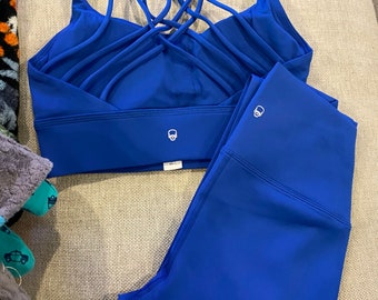 Bold Blue 25" High Waist Above Ankle Legging