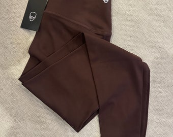 Dark Coffee 25" High Waist Above Ankle Legging