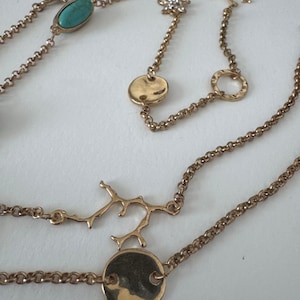 Collar vintage de Lilly Pulitzer de 96 cm con dije de estrella de mar turquesa, década de 2000 imagen 5