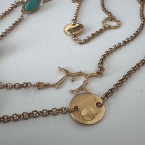 Collar vintage de Lilly Pulitzer de 96 cm con dije de estrella de mar turquesa, década de 2000 imagen 8