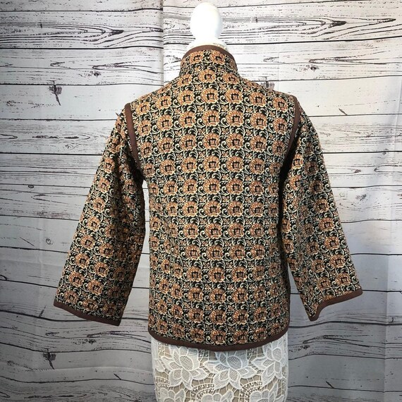 Vintage Yves Saint Laurent Rive Gauche Print Quilted Jacket Vintage Yves Saint Laurent Rive Gauche Print Quilted Jacket