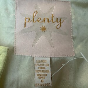 Vestido recto de lino y algodón amarillo limón bordado de Plenty Tracy Reese de Anthropologie, talla 6 imagen 11