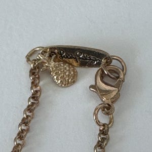 Collar vintage de Lilly Pulitzer de 96 cm con dije de estrella de mar turquesa, década de 2000 imagen 11