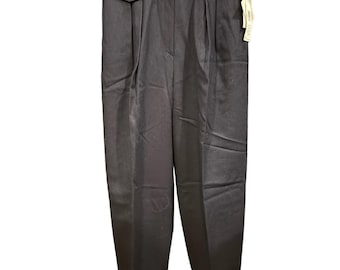 Pantalon à plis bleu marine en laine New York Country, Jones, années 190, 4-6 ans
