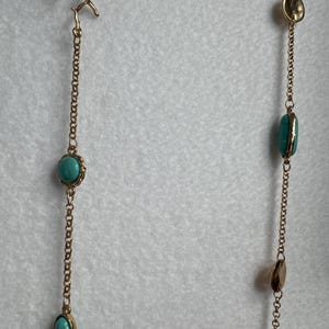 Collar vintage de Lilly Pulitzer de 96 cm con dije de estrella de mar turquesa, década de 2000 imagen 10