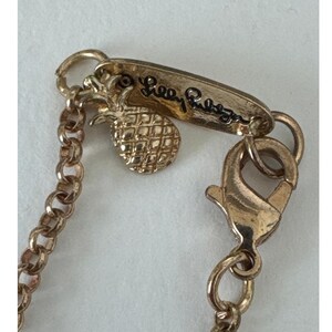 Collar vintage de Lilly Pulitzer de 96 cm con dije de estrella de mar turquesa, década de 2000 imagen 3