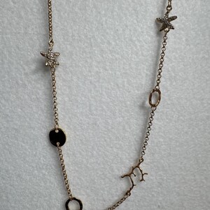 Collar vintage de Lilly Pulitzer de 96 cm con dije de estrella de mar turquesa, década de 2000 imagen 9