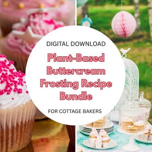 Sweet Kravings Plant-Based Frosting Recipe Bundle (Vanilla, Chocolate & Strawberry) | Shelf Stable For Cottage Bakers