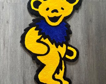 Grateful dead bear rug, bear rug, custom rug, carpet,tufted rug, tufting