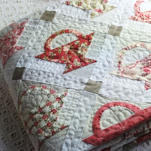 Quiltpatroon rozenmand voor bedelset