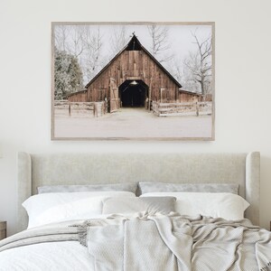 Old Rustic Barn Print, Wooden Barn Photography, Horse Stable Print ...