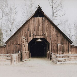 Old Rustic Barn Print, Wooden Barn Photography, Horse Stable Print ...
