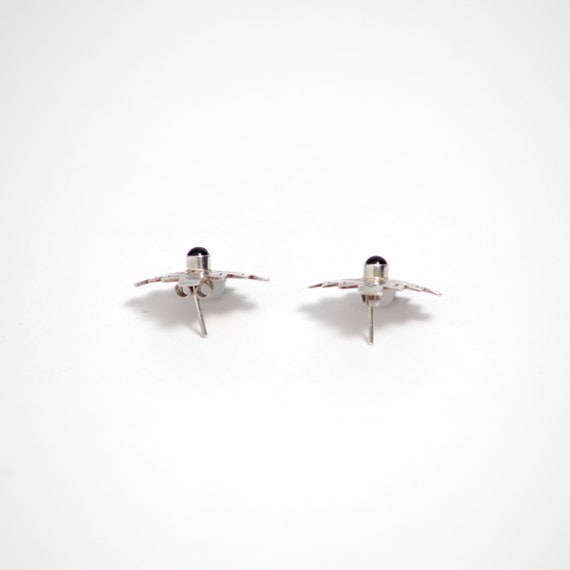 Sterling Silver And Black Onyx Earrings - image 4