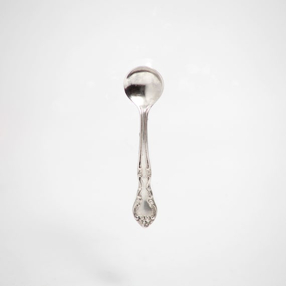 Sterling silver spoon pin Gem