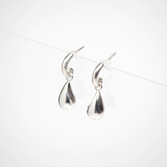 Sterling Silver Hanging Post Earrings - image 2