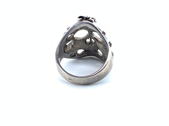 Sterling Silver Mexico Skull Ring - image 4