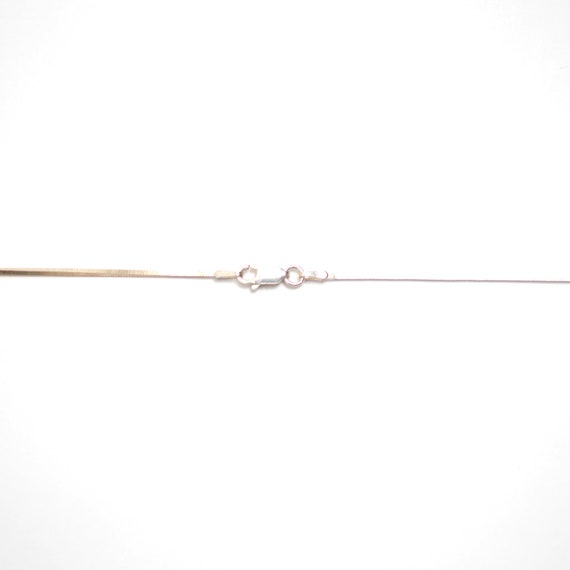 Sterling Silver Box Chain With Fire Opal Pendant - image 6