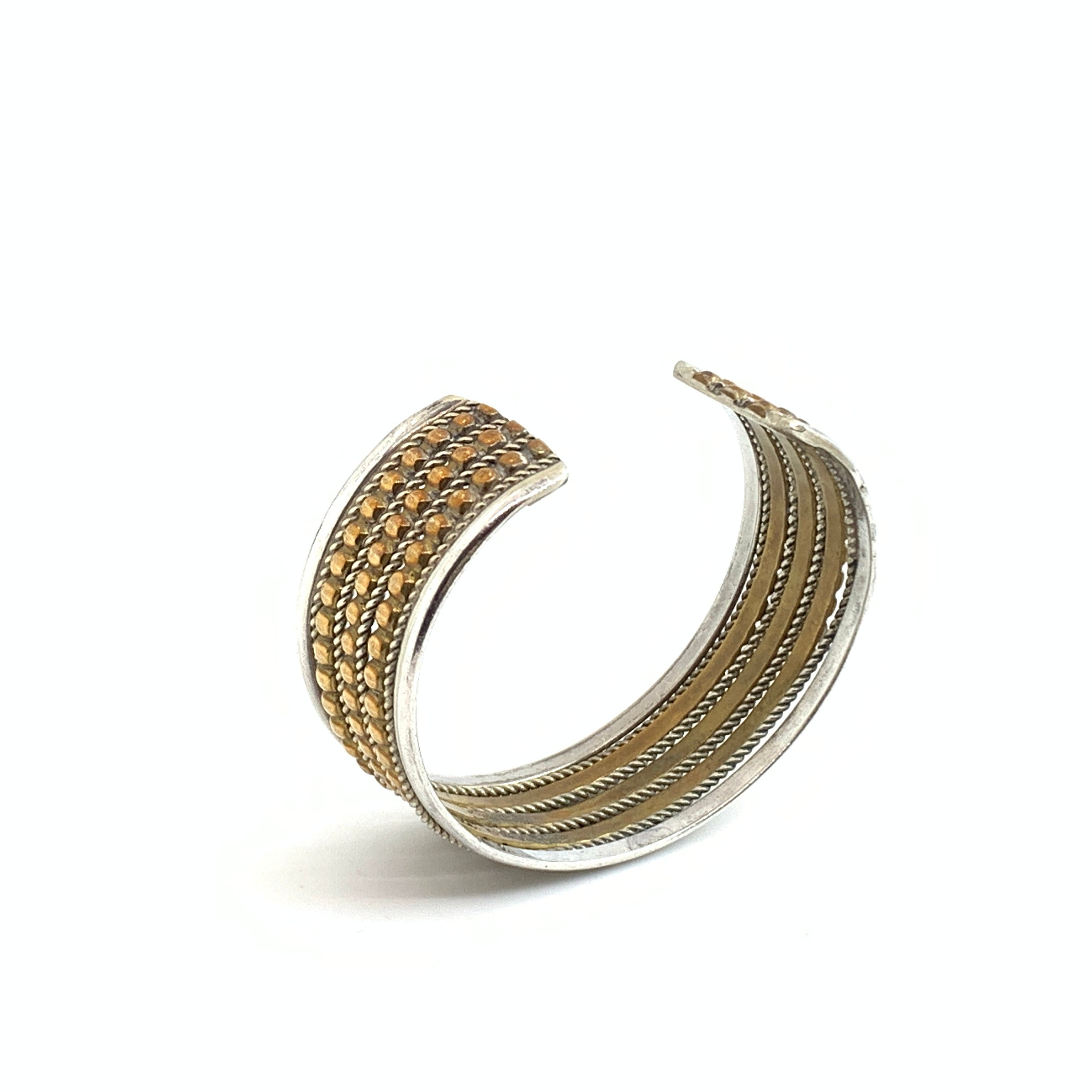 Sun Sterling Silver Cuff Bracelet plated in 18K Gold