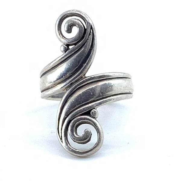 Sterling Silver Scroll Ring