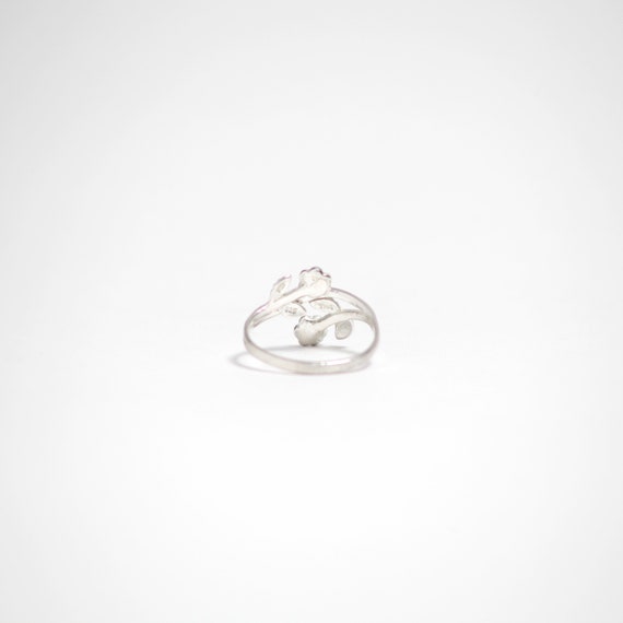 Sterling Silver Floral Ring - image 5