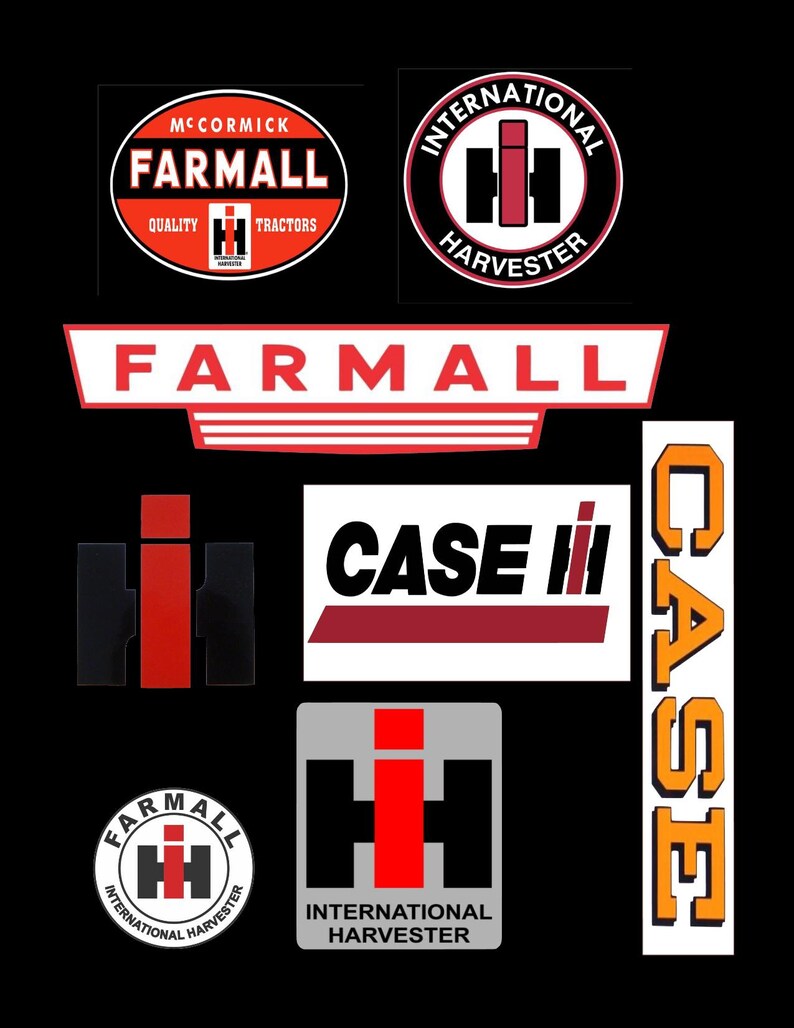 IH Tractor Decal Set - Etsy